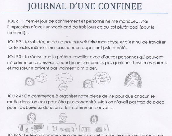 Journal d’une confinée